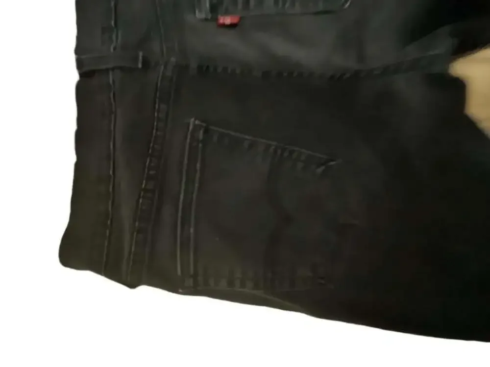 Levi's Black Denim Jeans 5-Pocket Slim Fit Pants